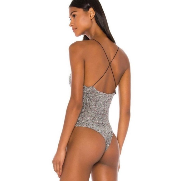 For Love & Lemons Constance Sparkle Bodysuit - NWOT - Picture 11 of 12
